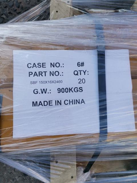 SBF 150X16X2460 SBF Cutting Edge no hole