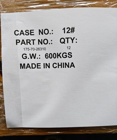 175-70-26310 DBF Cutting Edge Construction machinery parts 